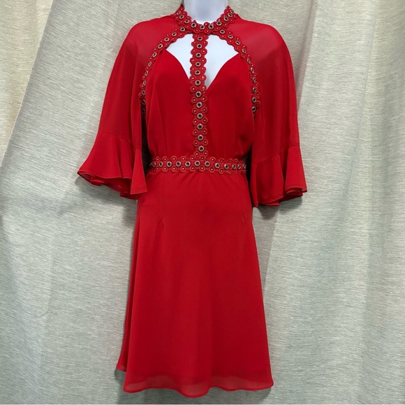 GUESS BY MARCIANO EMBELLISHED CUTOUT MINI DRESS - Picture 3 of 14